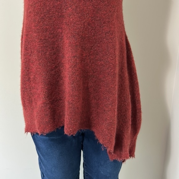 31 Phillip Lim Red Brick Belted Wool Turtleneck Sleeveless Sweater Yak sz XS - Picture 5 of 11